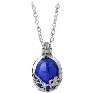 925 Silver Plated Blue Stone Vampire Diaries Daylight Walking Pendant Necklace